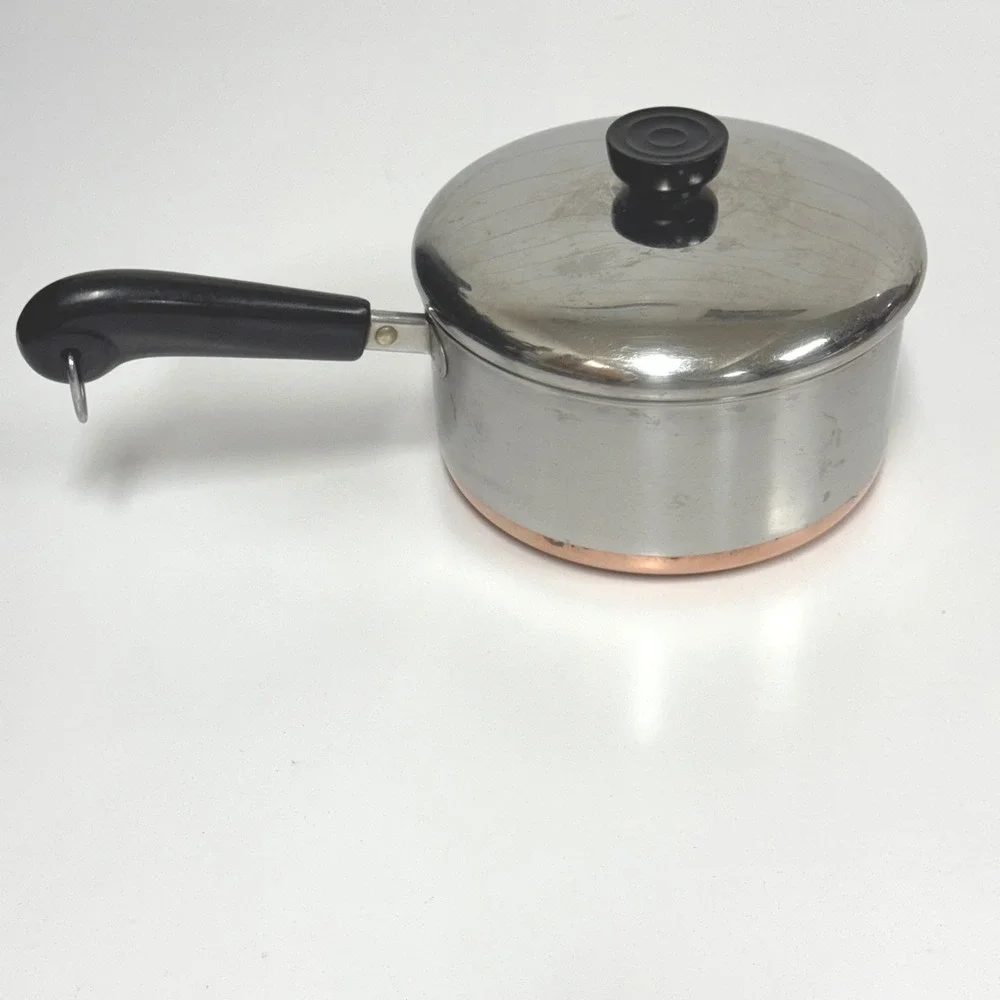 Vintage Revere Ware Copper Bottom 2 Quart Pot IMPERFECT